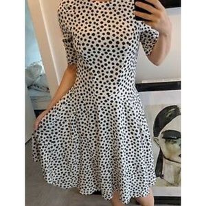 Polka dot midi dress